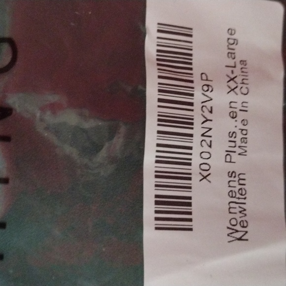 Women's plus size shirt, emerald green with half zip, size 2XL - Picture 6 of 6